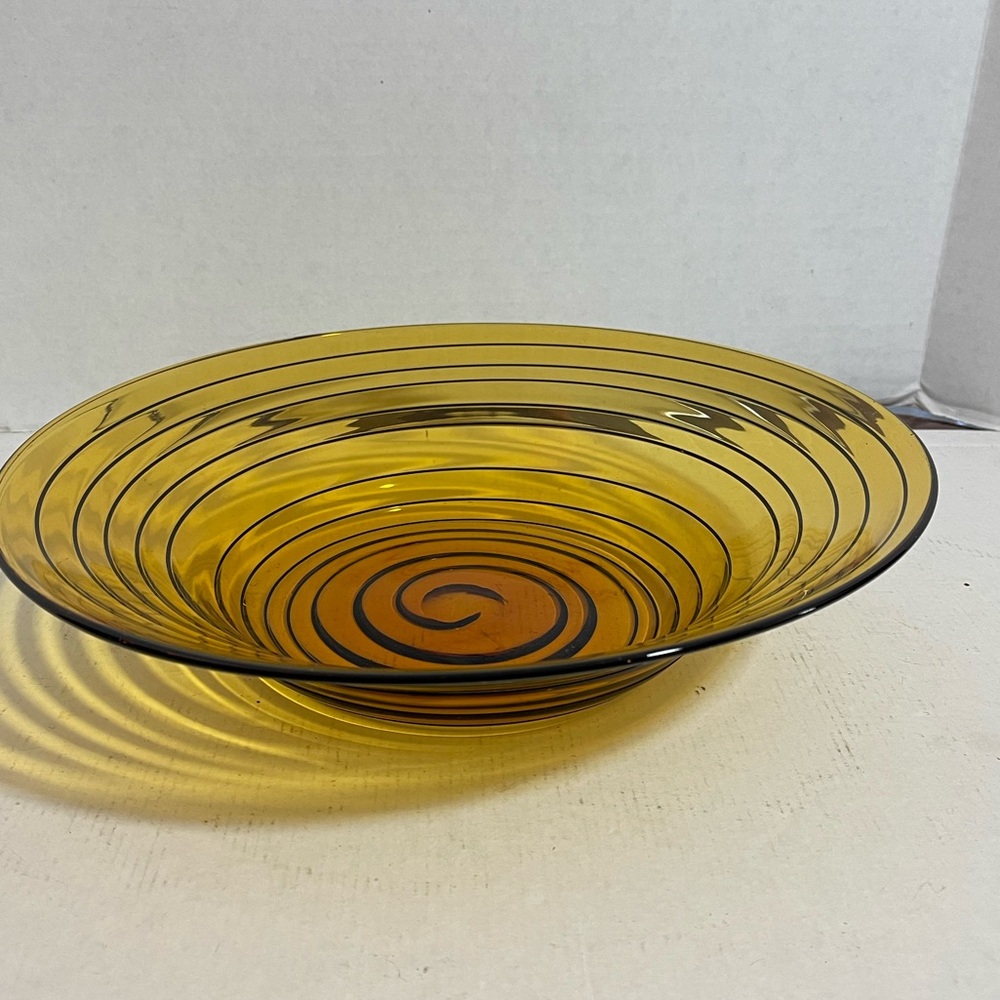 Gorgeous, extra large handblown art glass bowl
